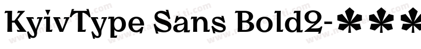 KyivType Sans Bold2字体转换